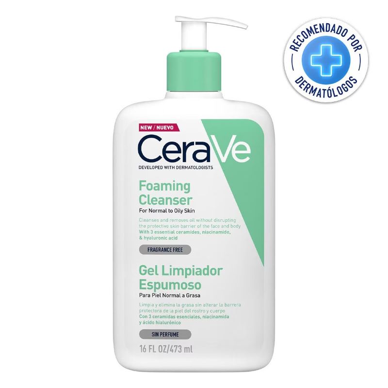 CERAVE / GEL LIMPIADOR ESPUMOSO 16 OZ - 473 ML