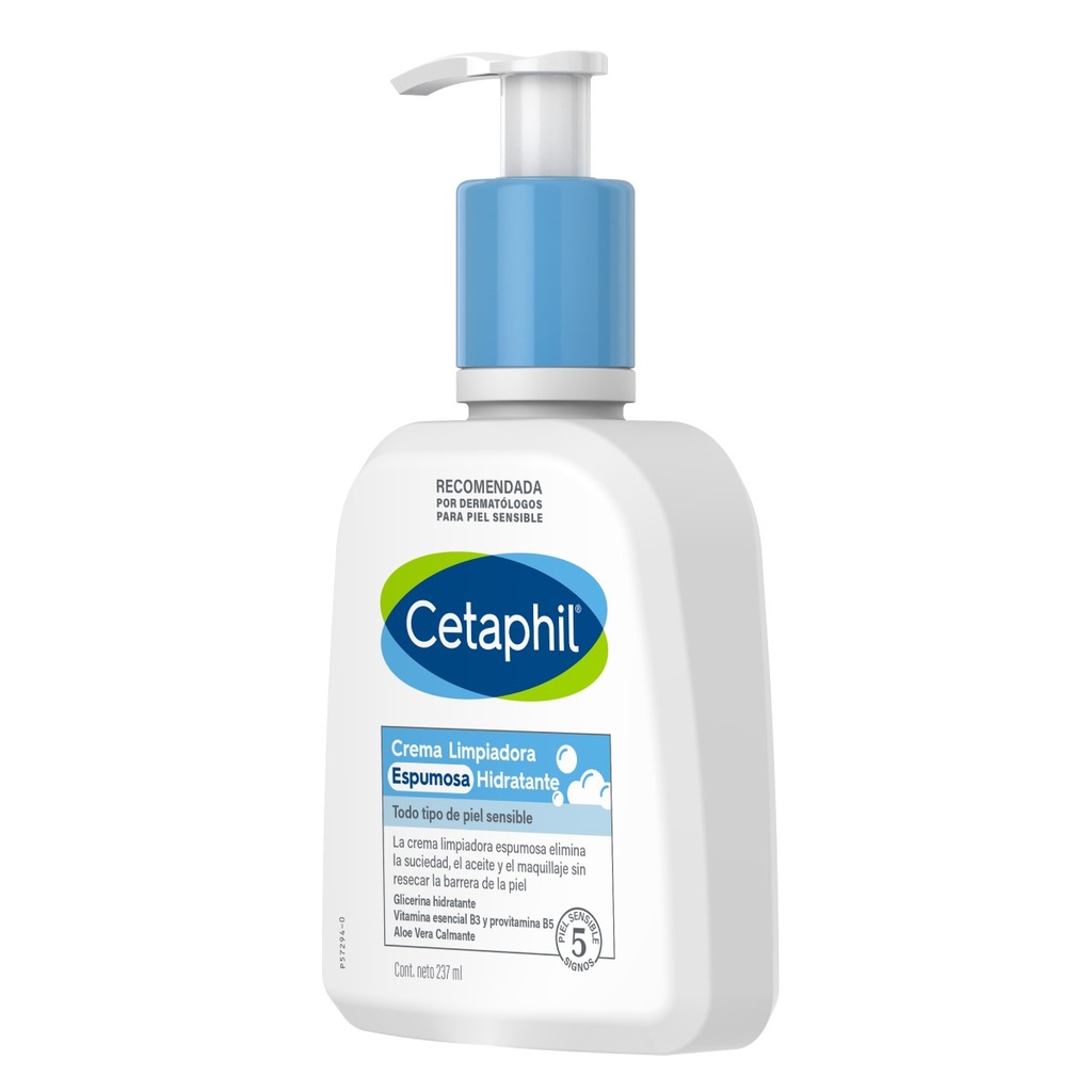 CETAPHIL/ CREMA LIMP ESPUMOSA HIDRATANTE 237ML