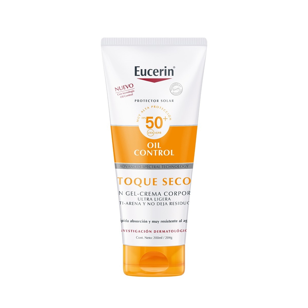 EUCERIN/ SUN OIL CONTROL TOQUE SECO CORPORAL 200ML