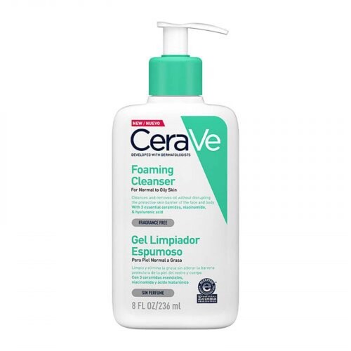 CERAVE / GEL LIMPIADOR ESPUMOSO 8 OZ - 236 ML