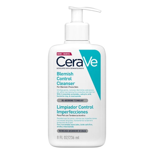 [3337875784054] CERAVE/ LIMPIADOR CONTROL IMPERFECCIONES 236ML