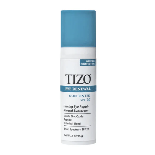 TIZO EYE RENEWAL SPF 20 CONTORNO DE OJOS CON PROTECCION SOLAR MINERAL, SIN COLOR 15 GR 0.5 OZ